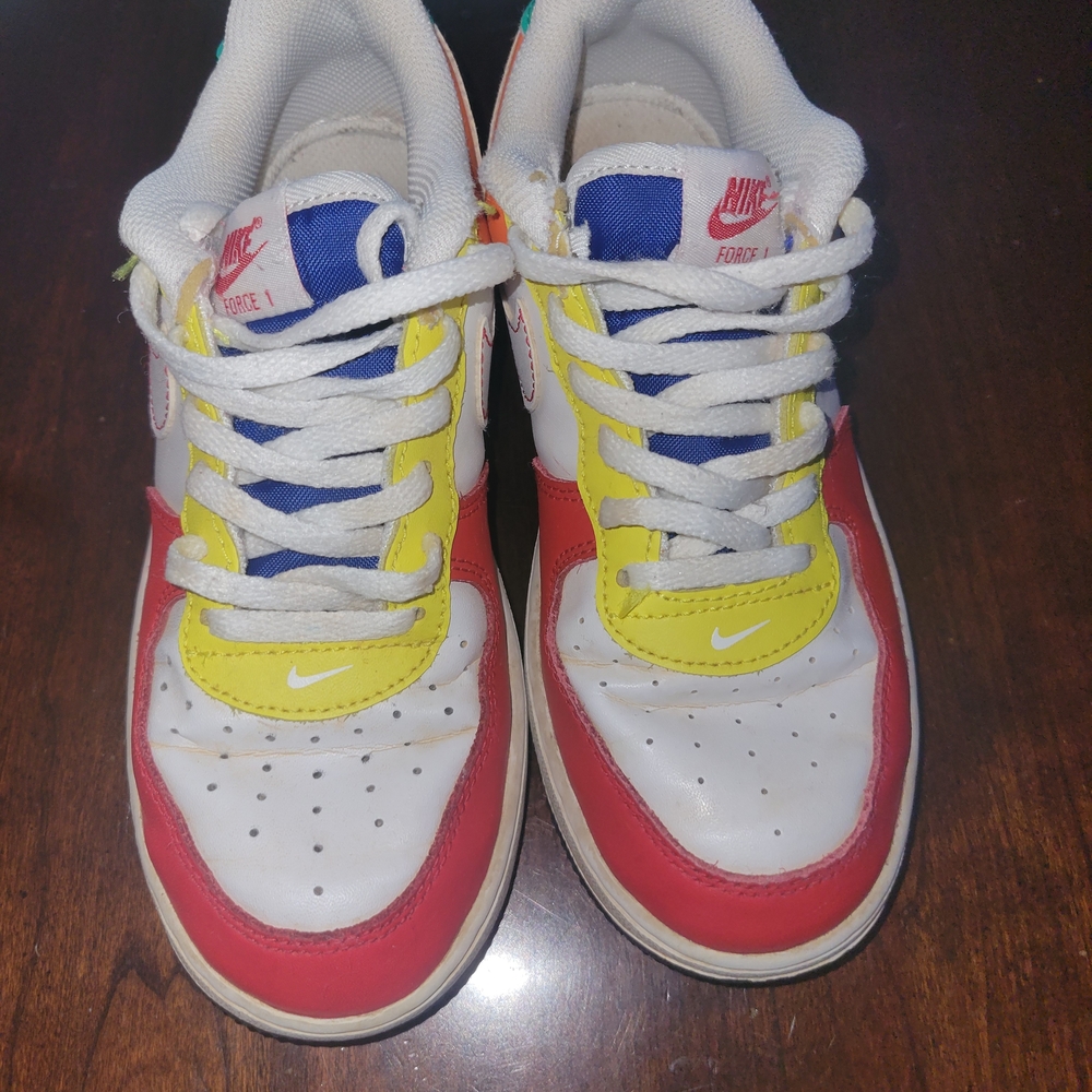 Nike Kids' Multi-Color Casual Sneakers - White/Red/Yellow